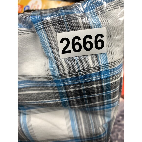 Southpole Bermuda Shorts Mens Size 34X13 Blue Black White Checked Slash Pockets - Picture 15 of 15